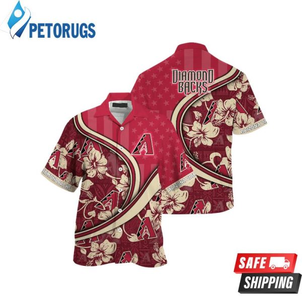 Arizona Diamondbacks MLB Us Flag Hawaiian Shirt