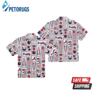Atlanta Braves Americana Hawaiian Shirt