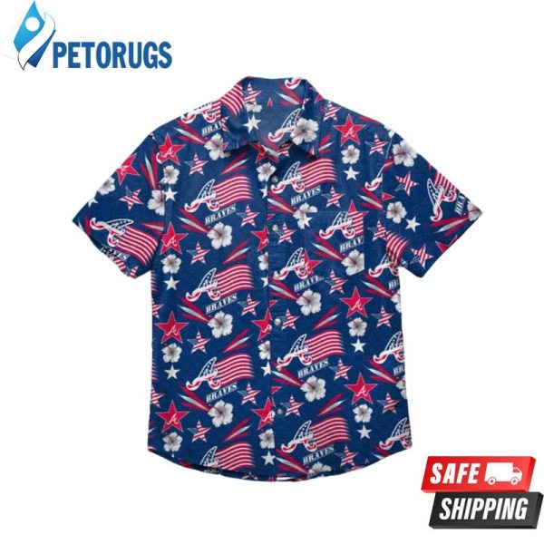 Atlanta Braves MLB Mens Americana Hawaiian Shirt
