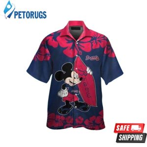 Atlanta Braves Mickey Mouse Hawaiian Shirt