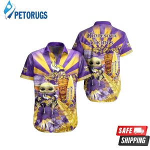 Baby Yoda Minnesota Vikings NFL Hawaiian Shirt