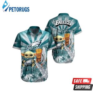 Baby Yoda Philadelphia Eagles Nfl 3D Hawaiian Shirt