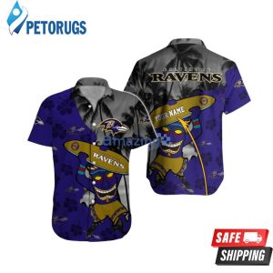Baltimore Ravens NFL Custom Name Hawaiian Shirt