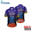 Baltimore Ravens NFL Star Pattern Best Trend Summer Hawaiian Shirt