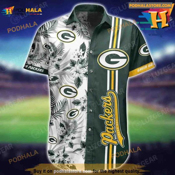 Green Bay Packers NFL Hawaiian Shirt Tropical Pattern Summer Shirt Styles Gift For Best Fan