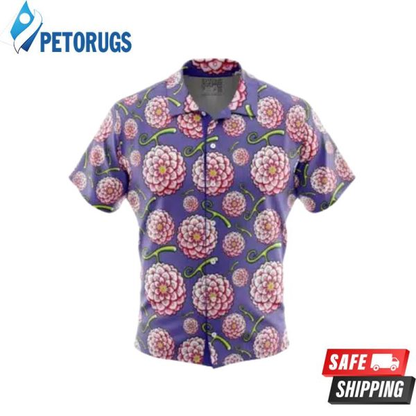 Hana Hana no Mi One Piece Button Up Hawaiian Shirt