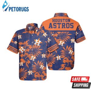 Houston Astros Baseball Orange Black Hawaiian Shirt