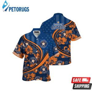 Houston Astros MLB Us Flag Custom Summer Aloha Hawaiian Shirt