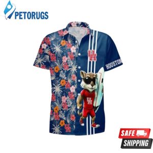 Houston Cougars Mascot Beach Summer 3D Hawaiian Shirt