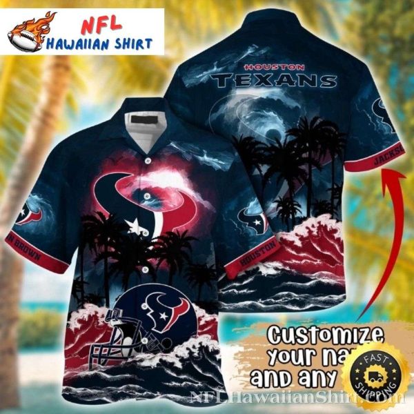 Houston Texans Moondance Wave Hawaiian Shirt – Twilight Surf Edition