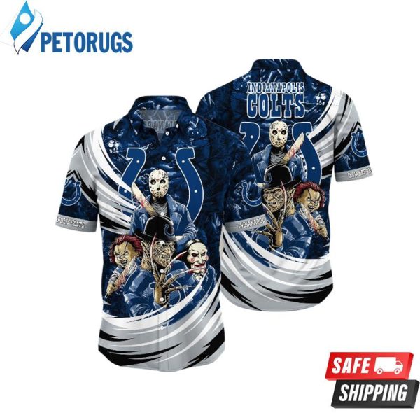 Indianapolis Colts NFL Halloween Horror Movies Hawaiian Shirt