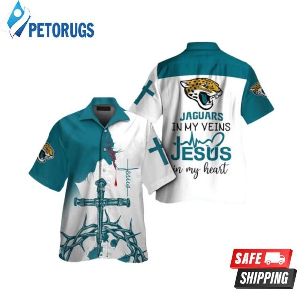 Jacksonville Jaguars Button Hawaiian Shirt