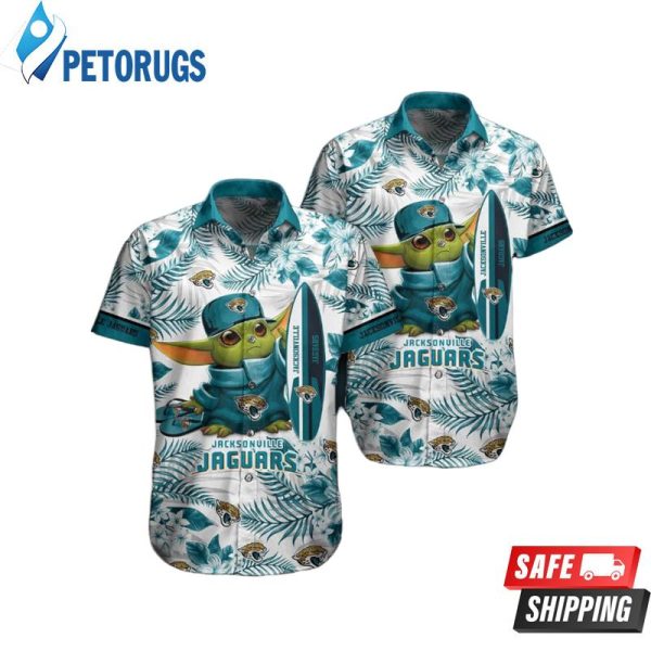Jacksonville Jaguars NFL Baby Yoda 3D Hawaiian Shirt