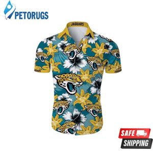 Jacksonville Jaguars NFL Hibiscus Flower Hawaiian Shirt