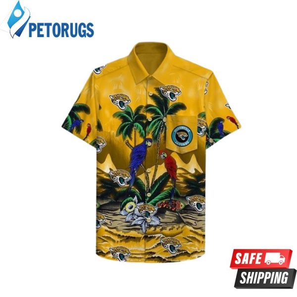 Jacksonville Jaguars Parrots Couple Hawaiian Shirt