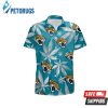 Jacksonville Jaguars Weed Teal Hawaiian Shirt