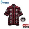 Kansas City Chiefsskull Short Sleeve Button Up Tropical Hawaiian Shirt