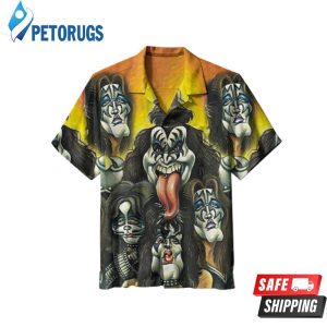 Kiss Art Summer Beach Short Sleeve Hawaiian Shirt