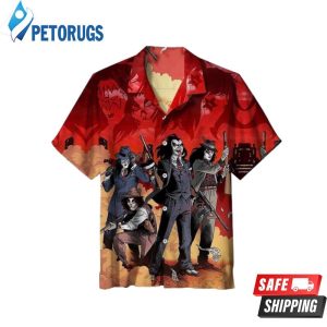 Kiss Band Beach Aloha Hawaiian Shirt