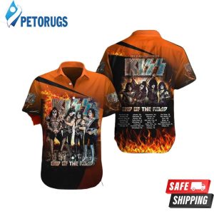 Kiss Band Iconic makeup Hawaiian Shirt