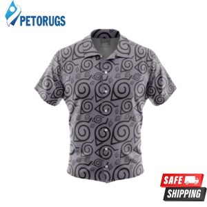 Konoha Naruto Shippuden Button Up Hawaiian Shirt