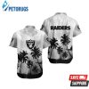 Las Vegas Raiders Coconut Tree Pattern Summer Beach Gift Hawaiian Shirt