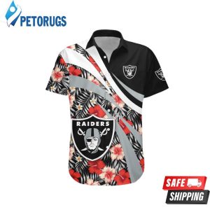 Las Vegas Raiders Hibiscus Sport Style Hawaiian Shirt