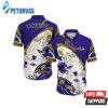 NFL Baltimore Ravens Aloha Blossom Hawaiian Shirt