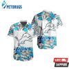 NFL Detroit Lions Tropical Floral Hibiscus Hawaiian Shirt