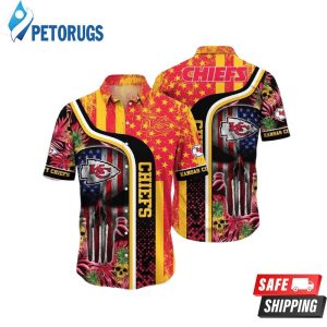 NFL Kansas City Chiefs Skull Tropical Beach Gift For Friend Hawaiian Shirt