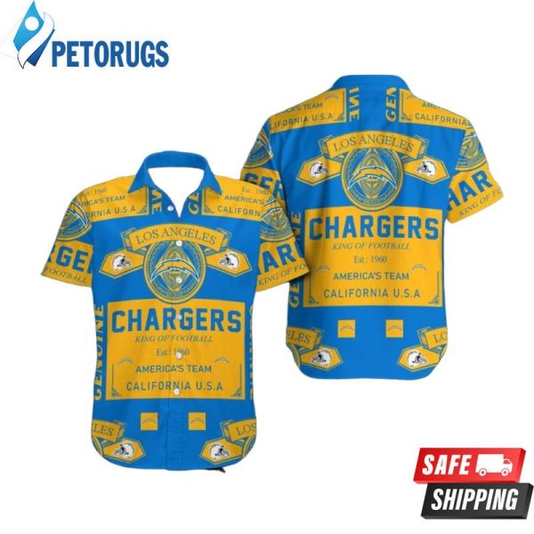 NFL Los Angeles Chargers Short Sleeve Hawaiian Shirt