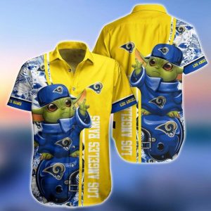 NFL Los Angeles Rams Baby Yoda Style Hot Trends Summber New Design Hawaiian Shirt