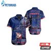 NFL New York Giants Punisher Skull Navy Blue Hawaiian Shirt