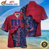 NY Giants Sun-Kissed Floral Elegance Hawaiian Shirt