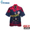 New York Yankees Baby Yoda Short Sleeve Button Up Tropical Hawaiian Shirt