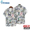 New York Yankees Baseball Pattern On White Background Print Hawaiian Shirt