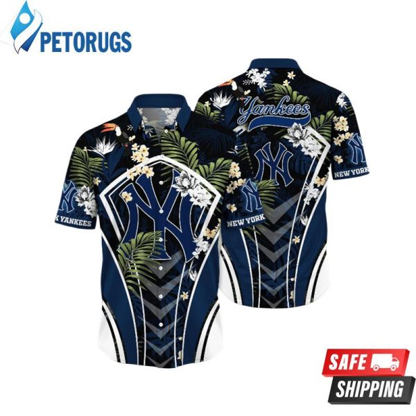 New York Yankees MLB Beer Gardens Aloha Hawaiian Shirt