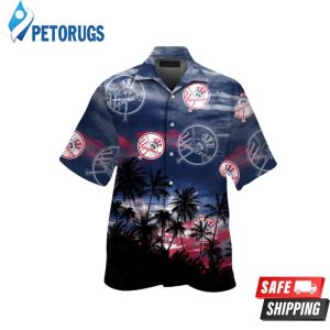 New York Yankees MLB Coconut Short Sleeve Button Up Tropical Hawaiian Shirt