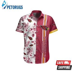 Nfl Arizona Cardinals Red White Flower Trendy Hawaiian Shirt