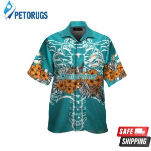 Nfl Miami Dolphins Skeleton Hawaiian Shirt