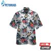 Nfl New England Patriots White Hiibscus Hawaiian Shirt