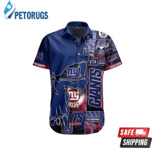 Nfl New York Giants Punisher Skull Hawaiian Shirt
