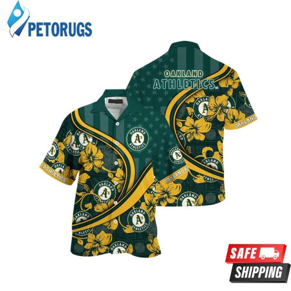 Oakland Athletics MLB Us Flag Custom Summer Aloha Hawaiian Shirt