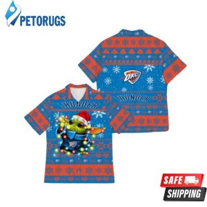 Oklahoma City Thunder Baby Yoda Star Wars Hawaiian Shirt