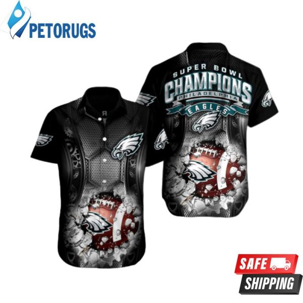 Philadelphia Eagles Button Hawaiian Shirt