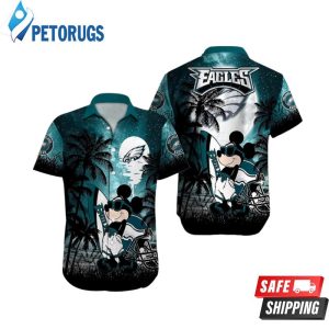 Philadelphia Eagles NFL Team Logo Mickey Hawaiian Shirt