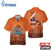 Phoenix Suns El Valle On Orange Background Print Hawaiian Shirt
