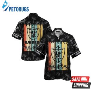Retro NFL Las Vegas Raiders Beach Gift For Him Hawaiian Shirt