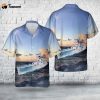 Royal New Zealand Navy HMNZS Taranaki (F148) Hawaiian Shirt Gift for Dad Father Days