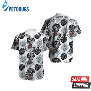 San Antonio Spurs Pineapple Flower Graphic Hawaiian Shirt
